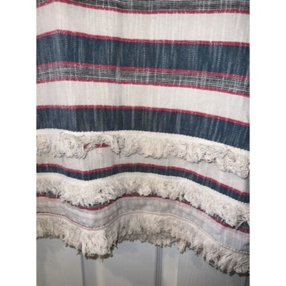 Holding Horses Dress Womens 6 Anthropologie Striped Fringe tiered Western boho - Picture 3 of 11